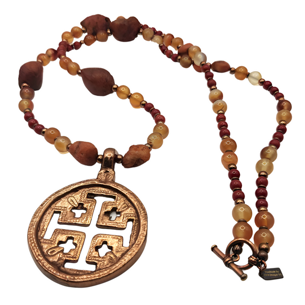 Copper Jerusalem Ethiopian Cross