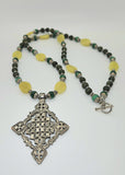 Ziway Cross Pendant with Precious Stones.