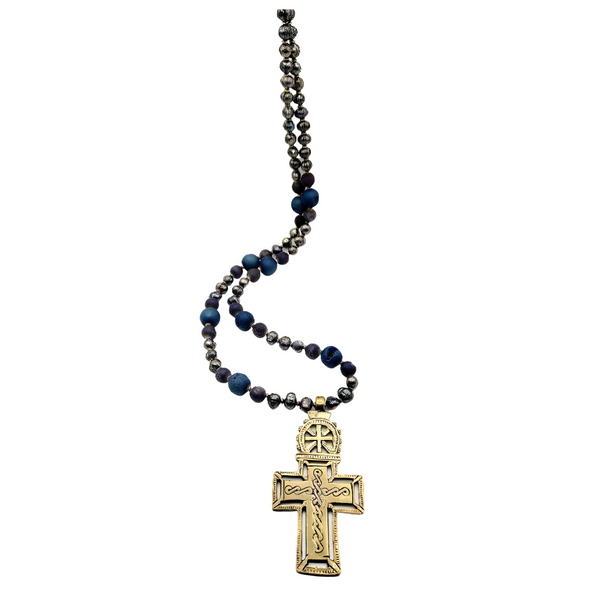 Bahir Dar Ethiopian Brass Cross Pendant