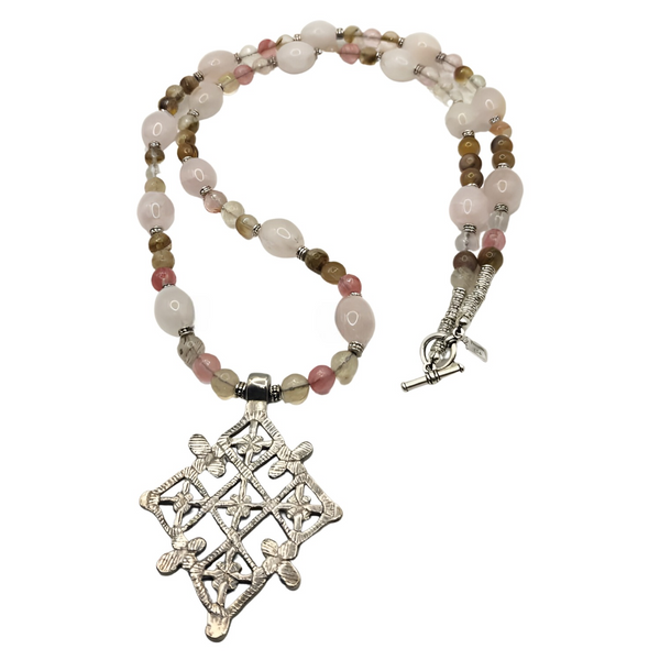Metu Silver Coptic Cross Pendant