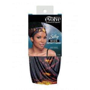 Silky Wide Infinity Band-Snake Print