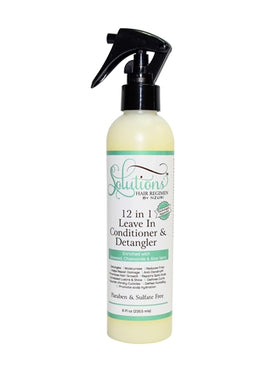 SOLUTIONS HAIR REGIMEN 12 IN 1 LEAVE IN CONDITIONER AND DETANGLER 8OZ