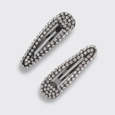 KITSCH Rhinestone Snap Clips