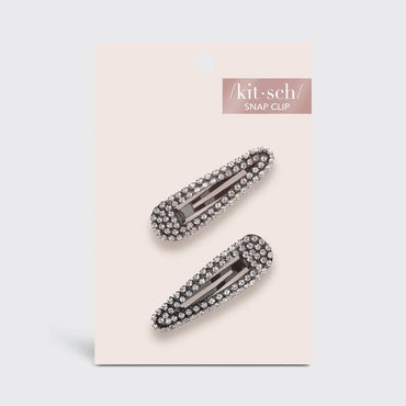 KITSCH Rhinestone Snap Clips