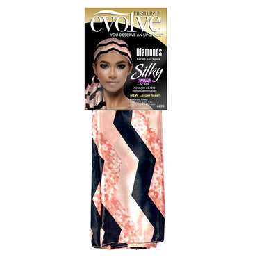 SILKY WRAP SCARF, DIAMONDS