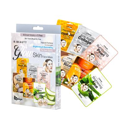 Glow Skin Face Mask Sheet 6 PK