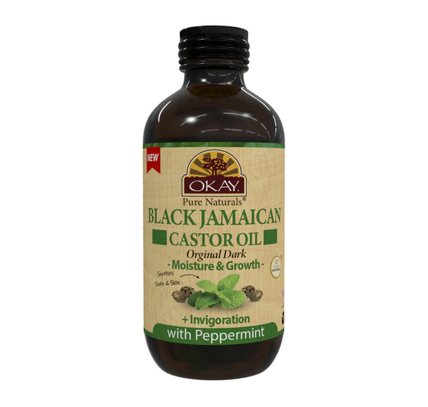 Black Jamaican Castor Oil With Peppermint
