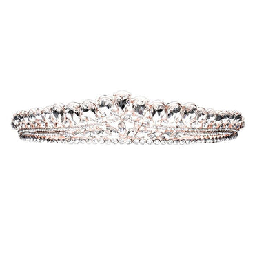 Teardrop Cluster Detailed Princess Tiara