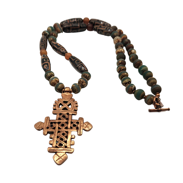 Copper Coptic Cross