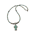 Sterling Silver Turquoise Cross