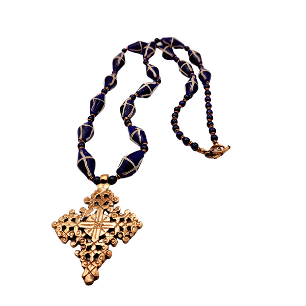 Dire Dawa Ethiopian Copper Cross Pendant