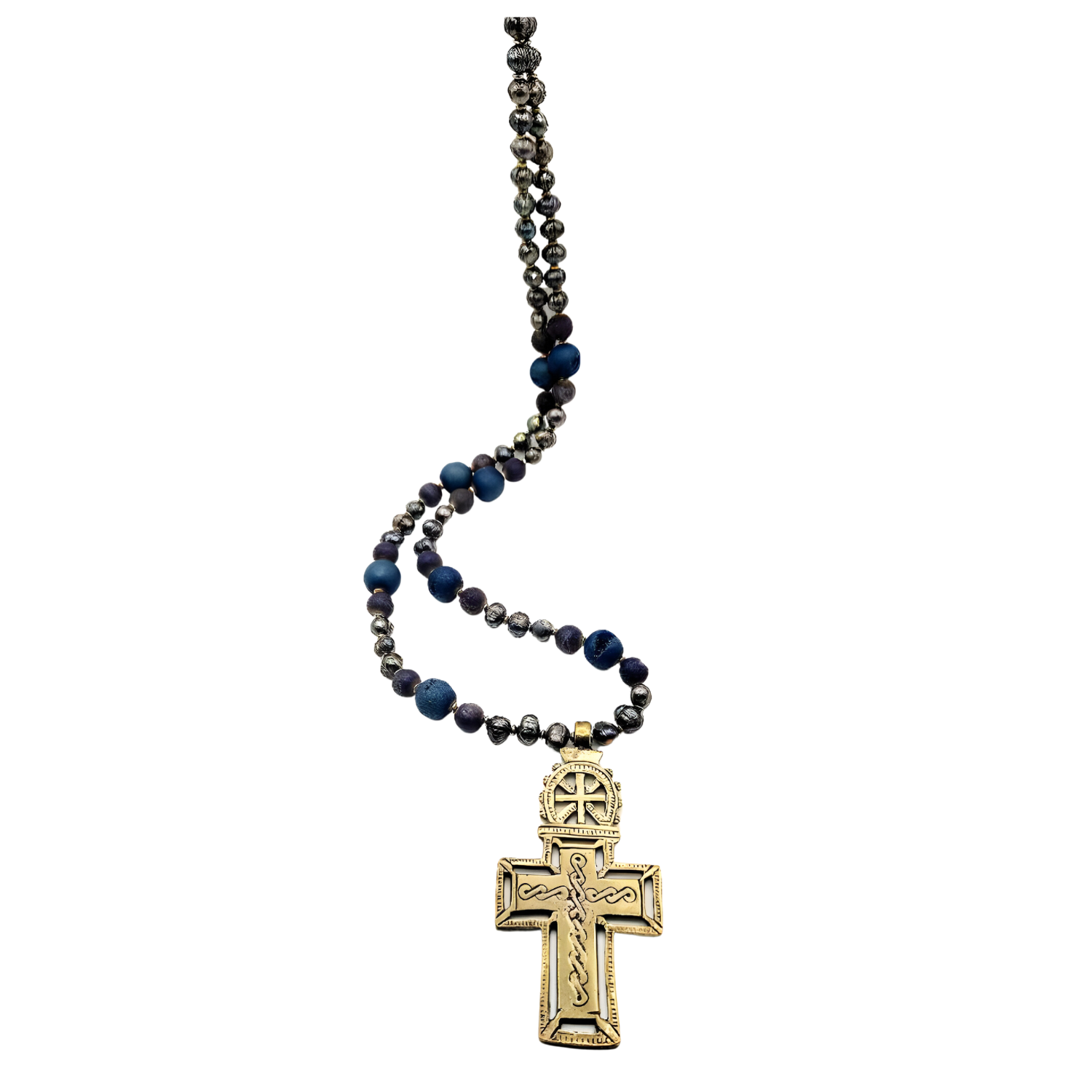Bahir Dar Ethiopian Brass Cross Pendant