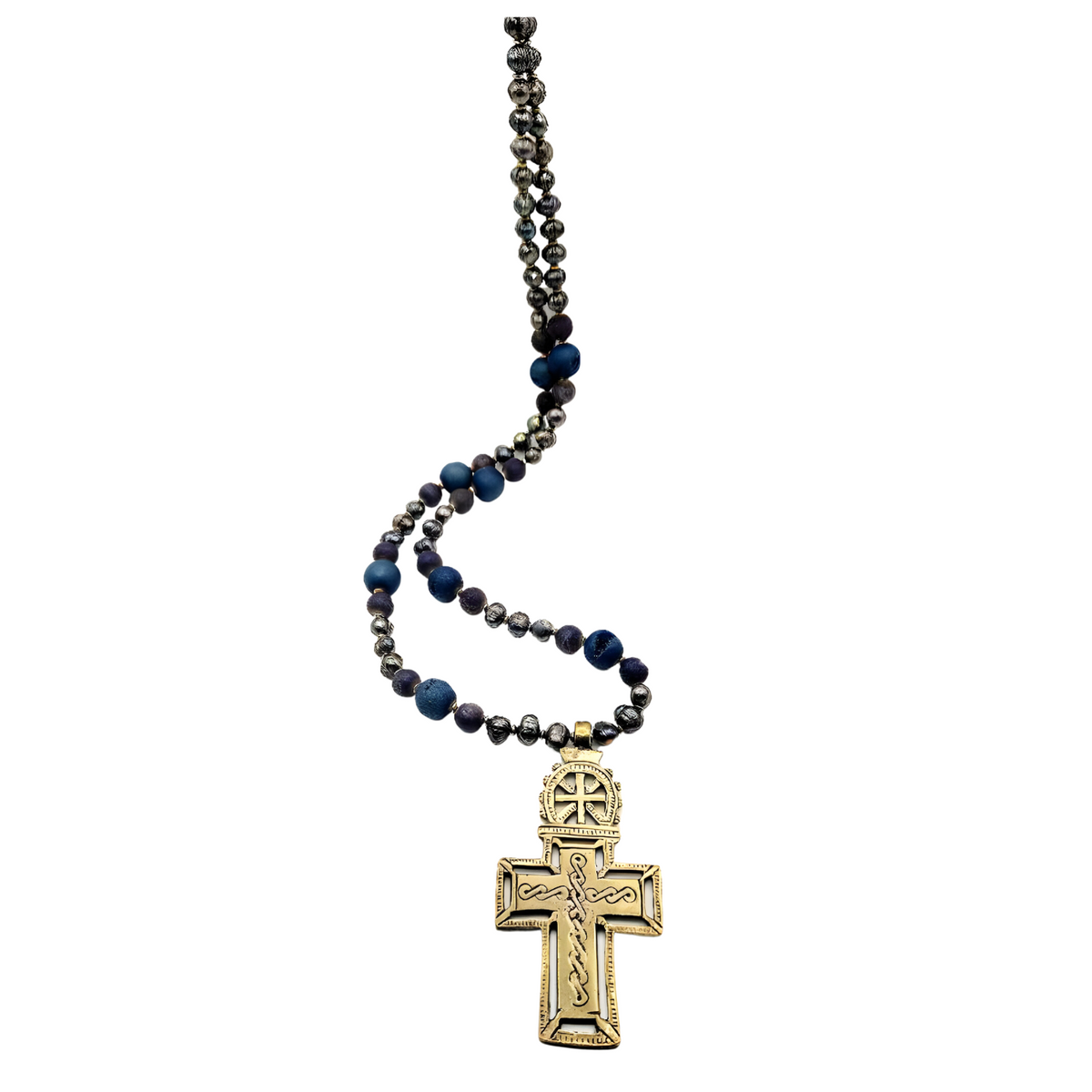 Bahir Dar Ethiopian Brass Cross Pendant
