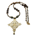 Gondar Ethiopian Brass Cross Pendant