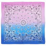 Paisley Vibrant Ombre Gradient Cotton Bandana