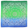 Paisley Vibrant Ombre Gradient Cotton Bandana
