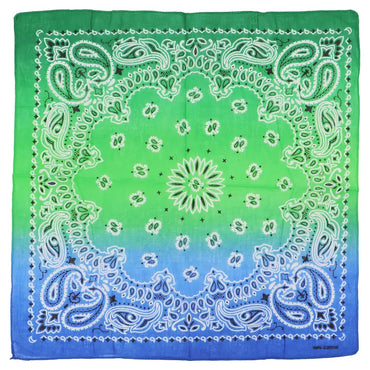 Paisley Vibrant Ombre Gradient Cotton Bandana
