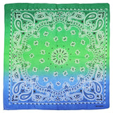 Paisley Vibrant Ombre Gradient Cotton Bandana