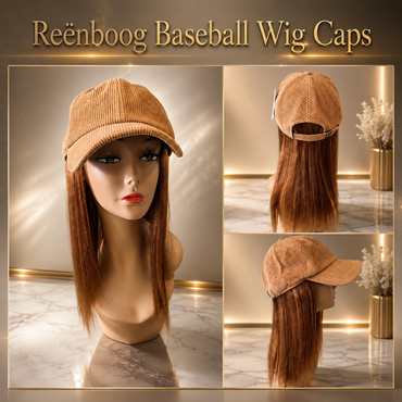 Corduroy Baseball Cap w/Indian Remy Human Hair Aprox. 14" #30