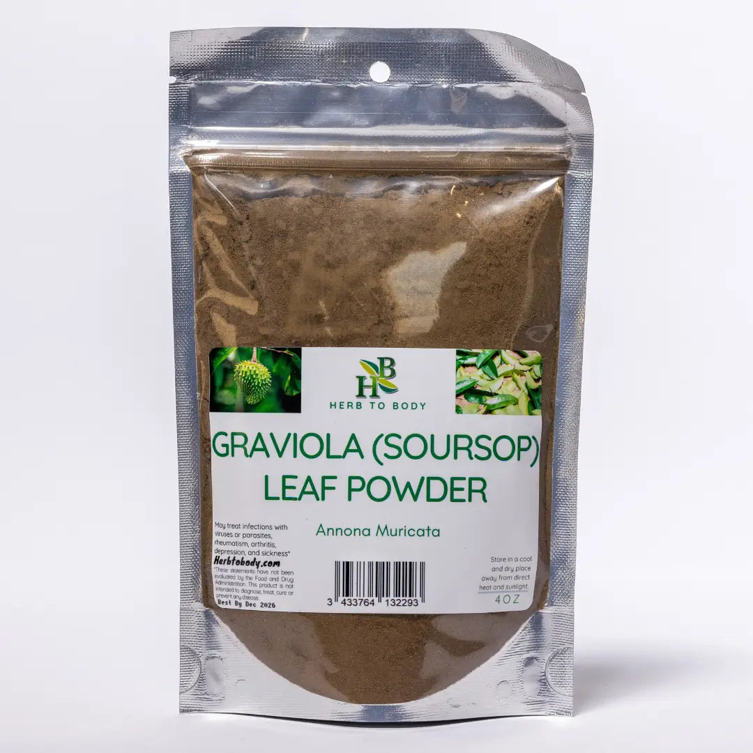 Graviola (Soursop) Leaf Powder - 4oz