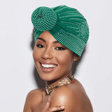 Bling Studded Turban Hair Wrap