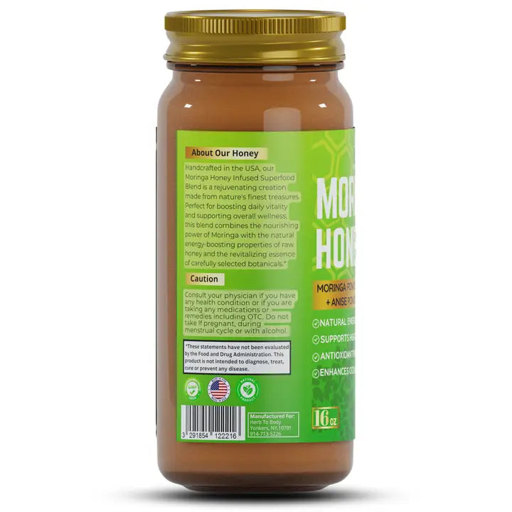 Moringa Honey -16oz