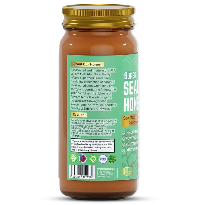 Super Sea Moss Honey 16oz