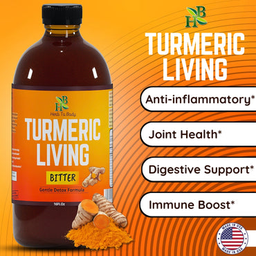 Turmeric Living Bitter Oral Supplement 16oz