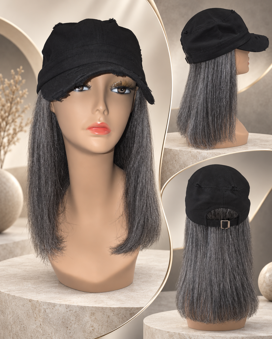 Silver Fox 100% Human Hair Yaki 12" #44