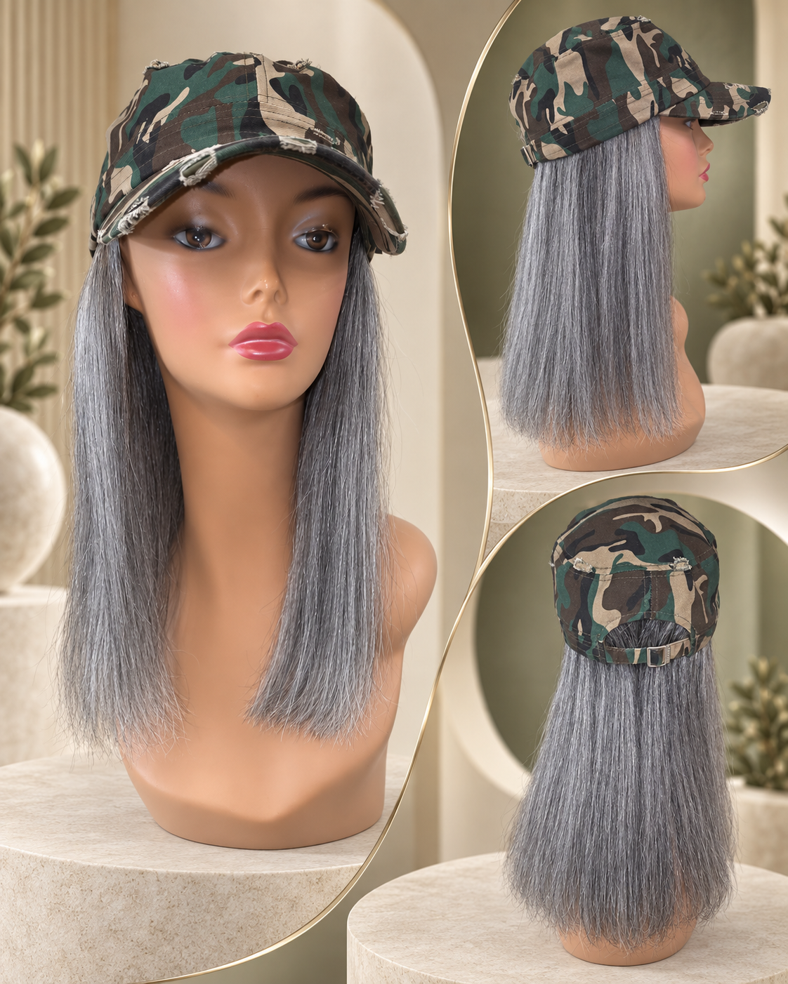 Silver Fox 100% Human Hair Yaki 12" #51