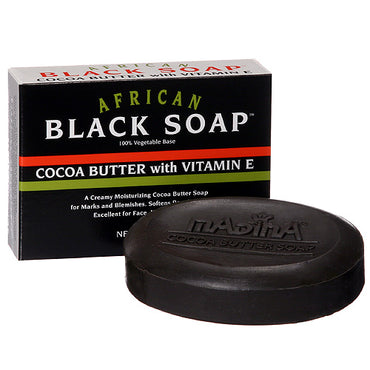 Madina African Black Soap- Cocoa Butter with Vitamin E