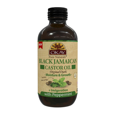 Black Jamaican Castor Oil With Peppermint