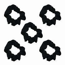 KITSCH Satin Sleep Scrunchies - Black