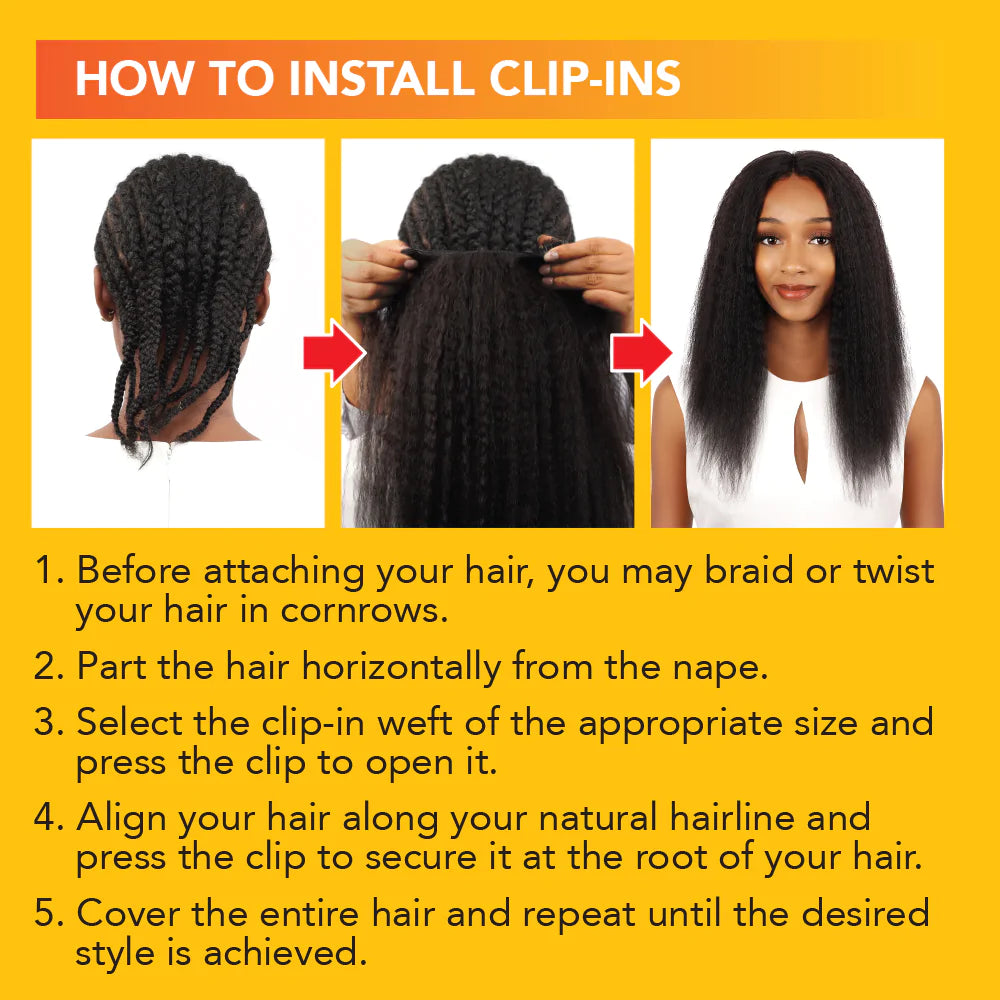 LUV CLIP IN 9PCS (KINKY CURLY) Regular price